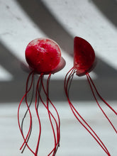 Load image into Gallery viewer, Red Moon Earrings L
