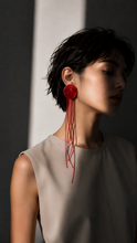 Load image into Gallery viewer, Red Moon Earrings L
